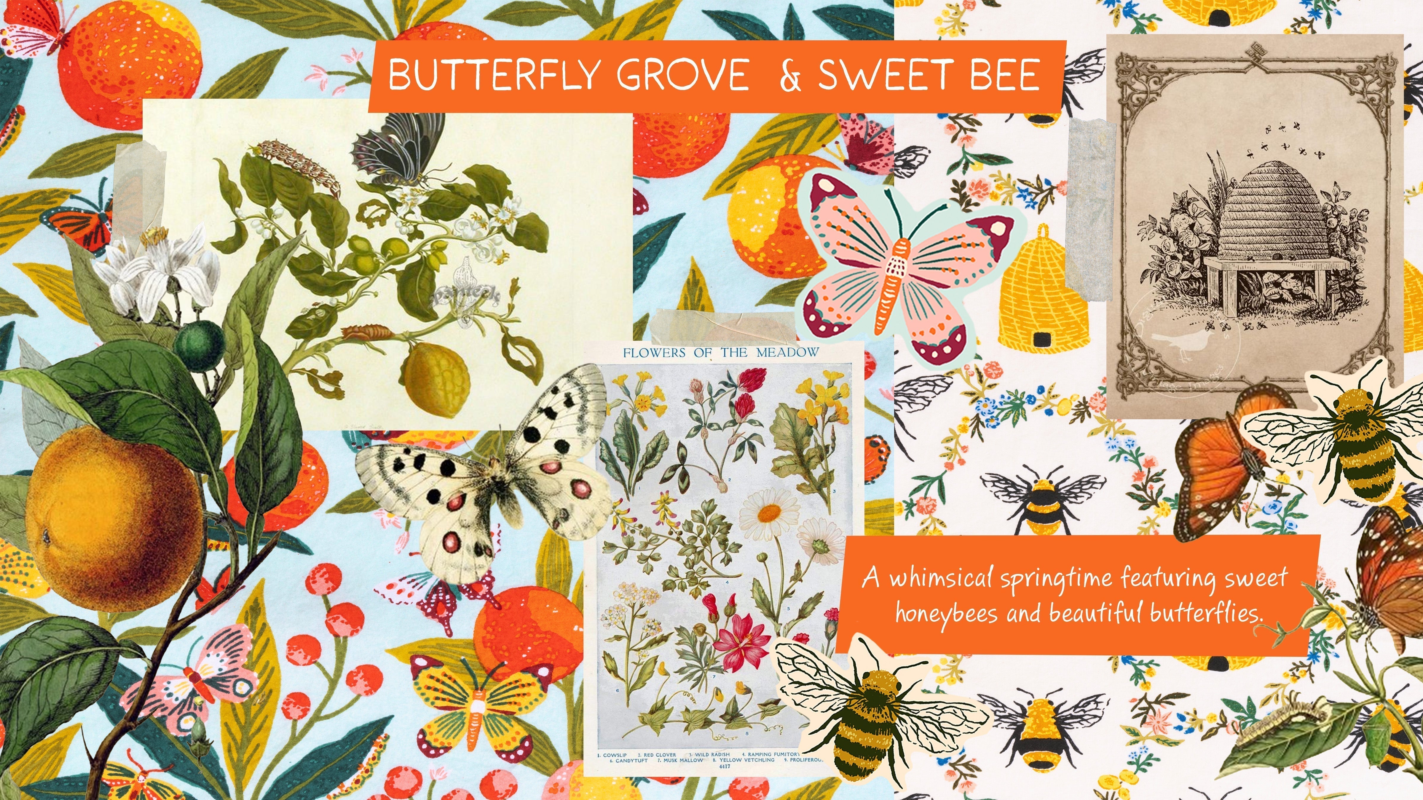 Behind the Prints: Butterfly Grove & Sweet Bee