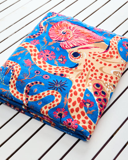 Octopus Isle - Beach Towel - Ocean Eyes - Printfresh