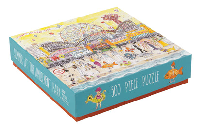 Summer At The Amusement Park - 500 Piece Puzzle - Michael Storrings - Printfresh