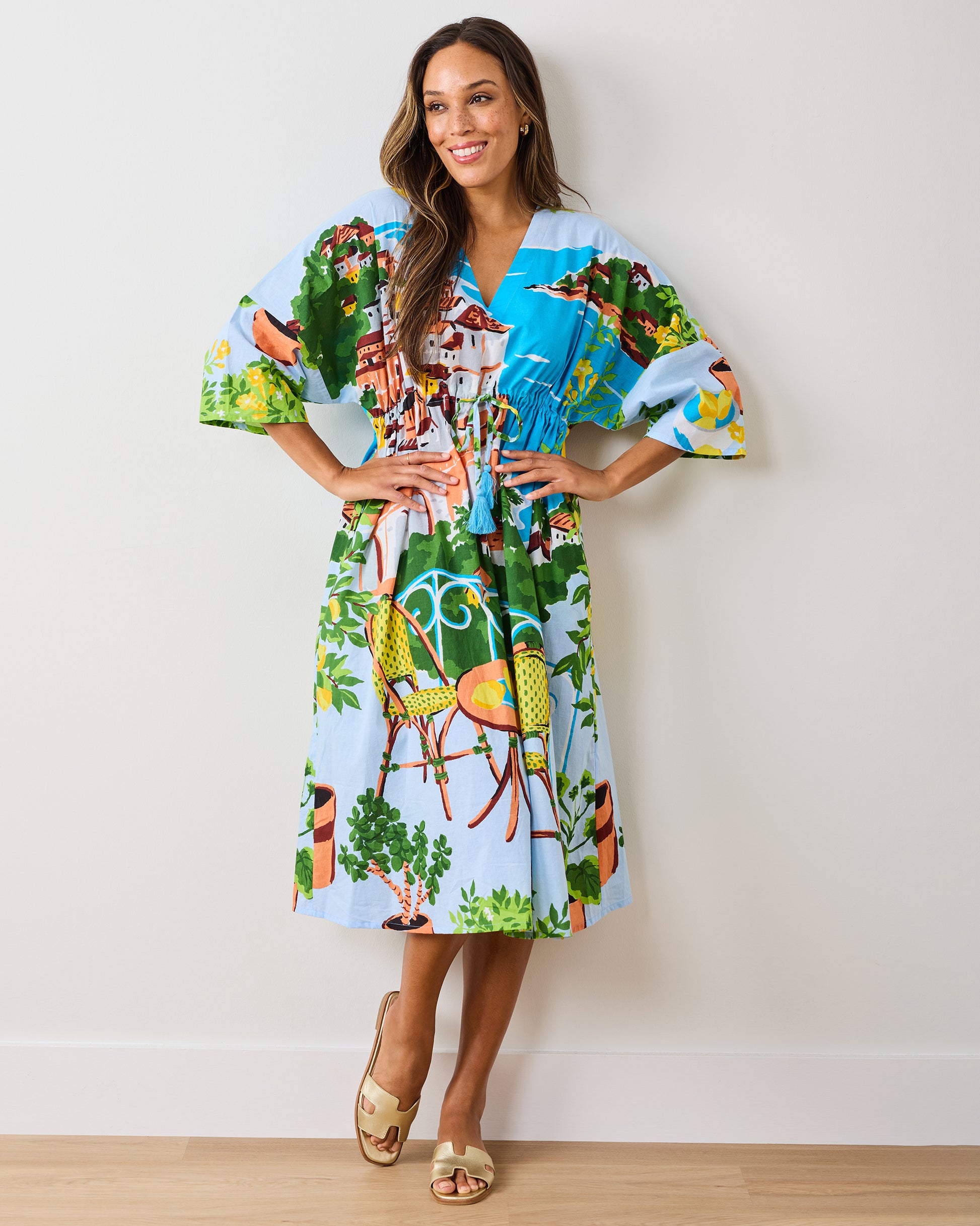 Amalfi Coast - Atlantic Cover Up - Amalfi Blue - Printfresh