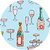 Champagne Tower - Soft Blue