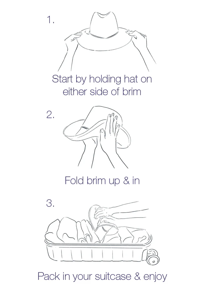 Ivory/Tan - Luxe Packable Hat - Hat Attack - Printfresh