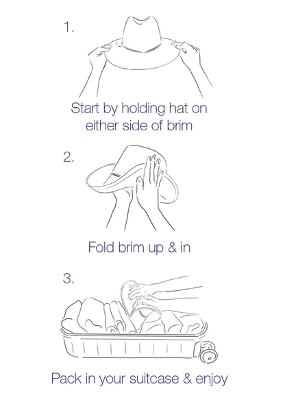 Ivory/Tan - Luxe Packable Hat - Hat Attack - Printfresh