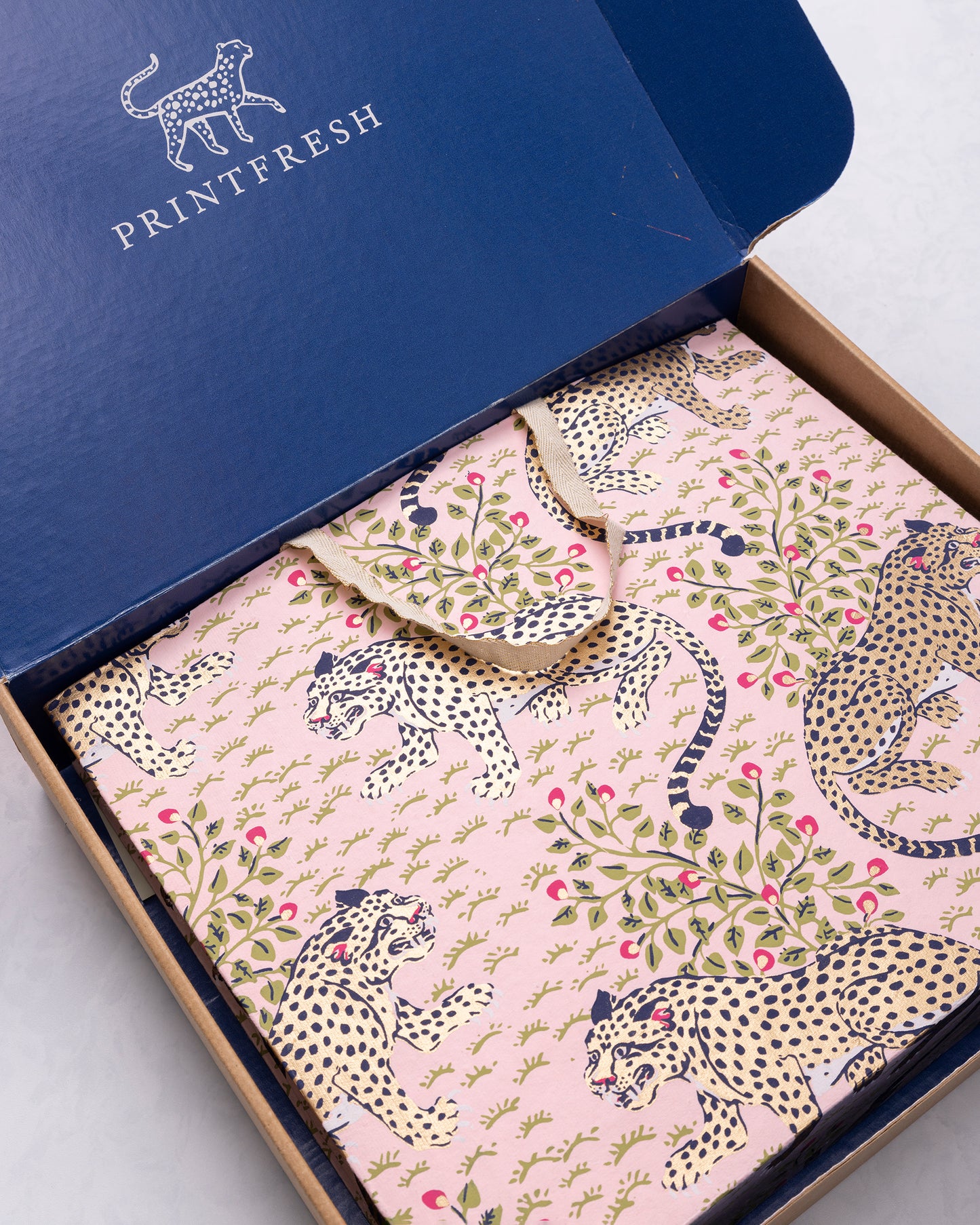 Bagheera - Handmade Gift Bag - Blush - Printfresh