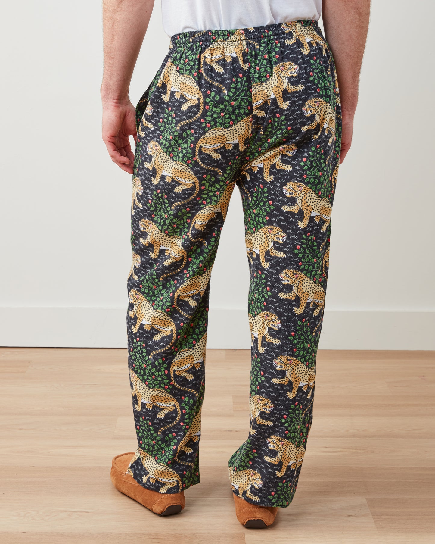 Bagheera - Men's Lightweight Flannel PJ Pants - Ink - Printfresh