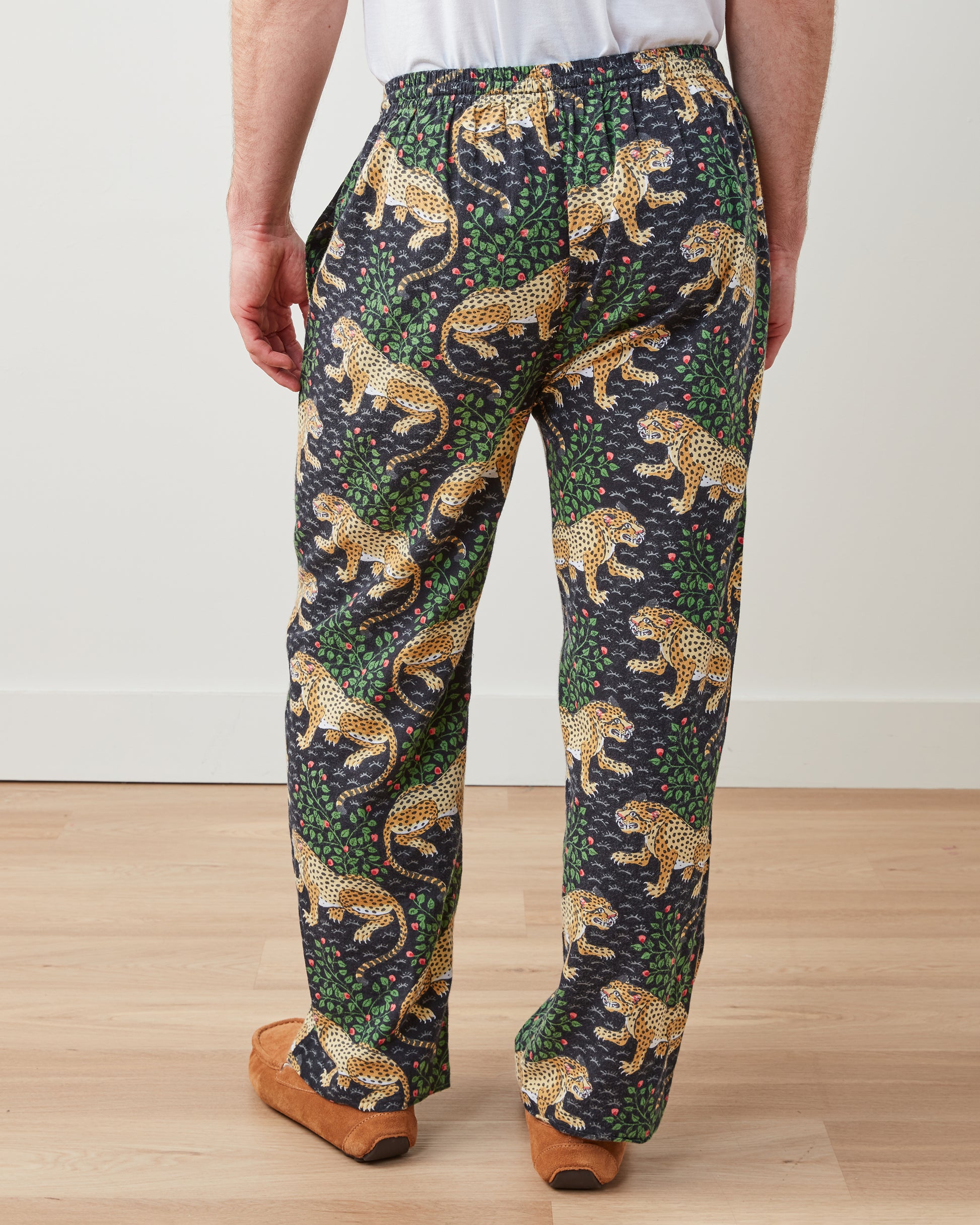 Bagheera - Men's Lightweight Flannel PJ Pants - Ink - Printfresh
