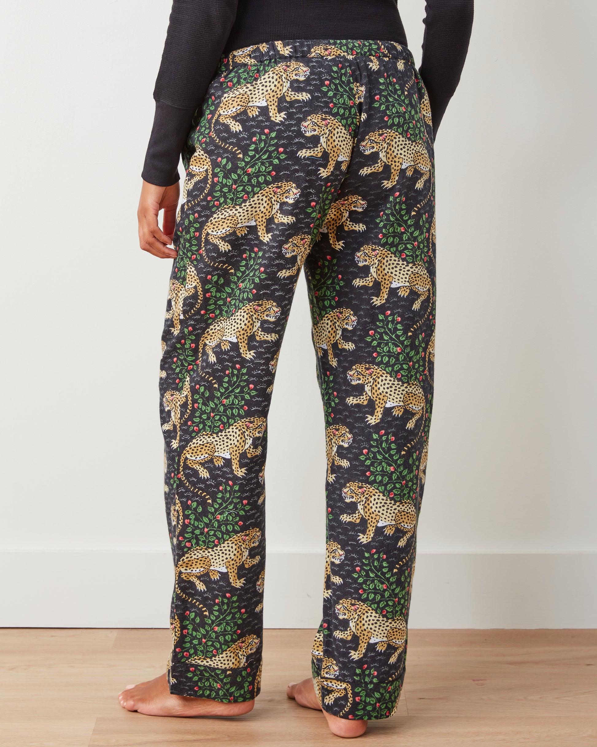 Big Cats- 3-Pack Lightweight Flannel PJ Pants - Hot Pink/Jade/Ink - Printfresh