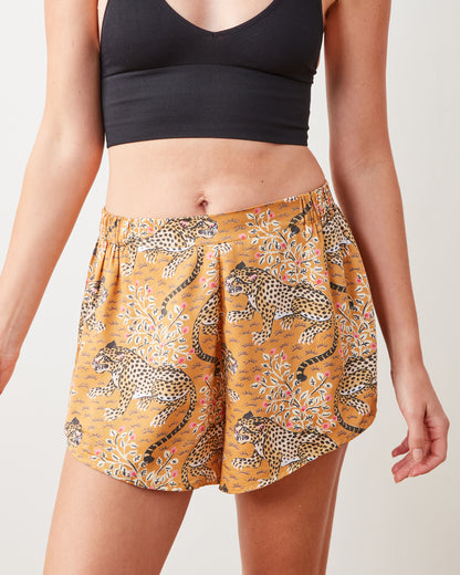 Bagheera - Eco Satin Sweet Dreams Shorts - Tobacco - Printfresh
