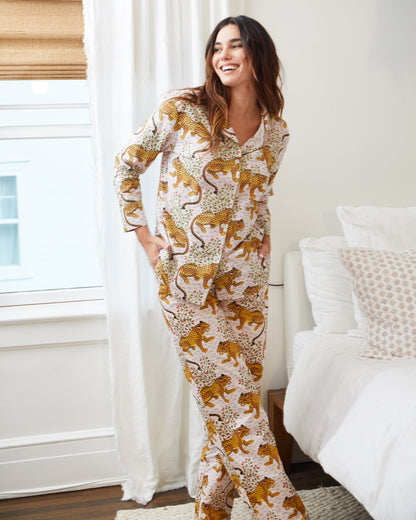 Bagheera - Long PJ Set - Blush - Printfresh