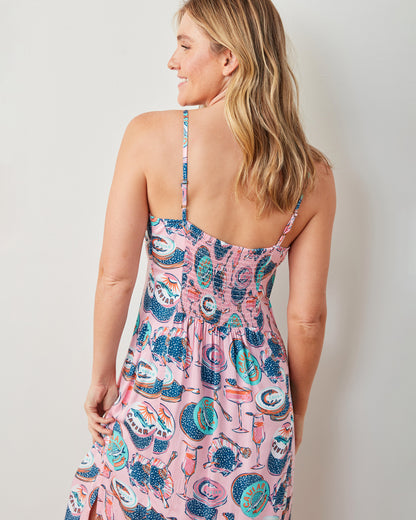 Champagne & Caviar - Eco Satin Chic To Sleep Nightie - Blush - Printfresh