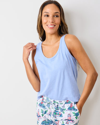 The Friday Tank - Bel Air Blue - Printfresh