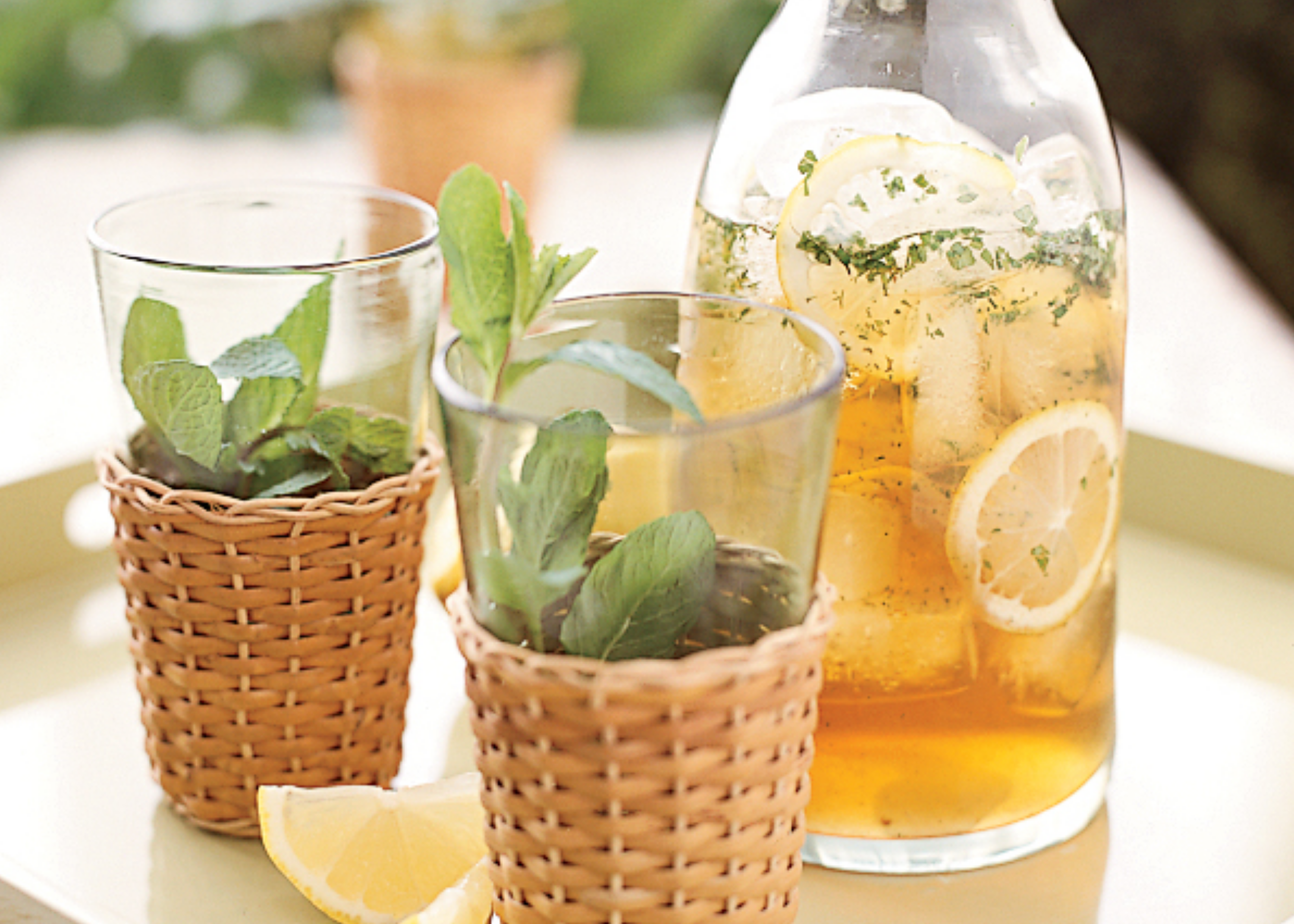 Photo credit: <u><a href="https://www.foodandwine.com/recipes/minty-lemon-iced-tea" target="_blank">Food & Wine</a></u>