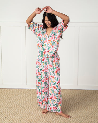 Flock of Flamingos - Eco Satin Wildest Dreams Set - Rose - Printfresh