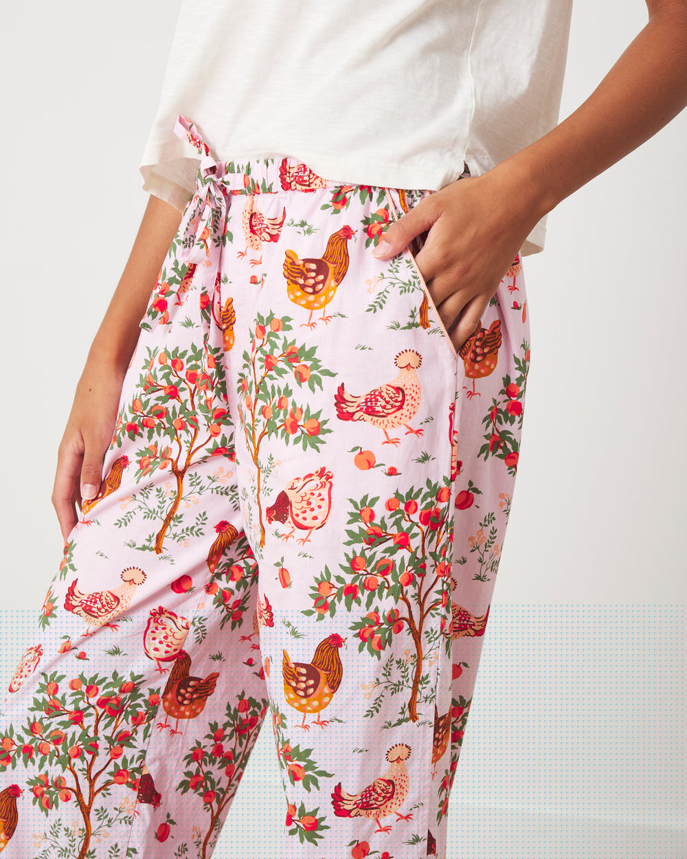 Hen House - PJ Pants - Ballet Pink - Printfresh