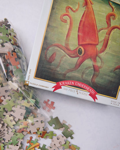 Kraken Underneath - 500 Piece Puzzle - New York Puzzle Company - Printfresh
