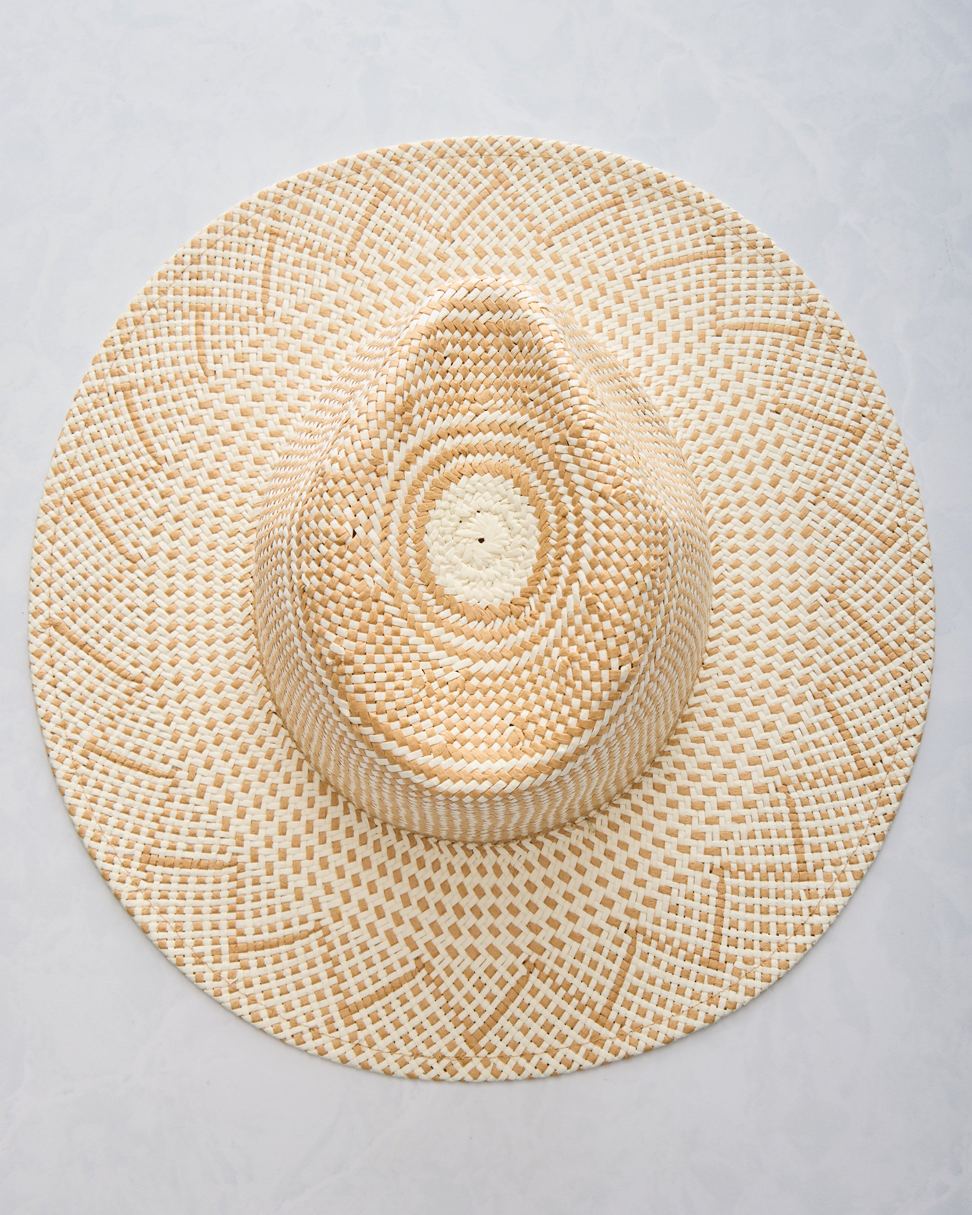 Ivory/Tan - Luxe Packable Hat - Hat Attack - Printfresh