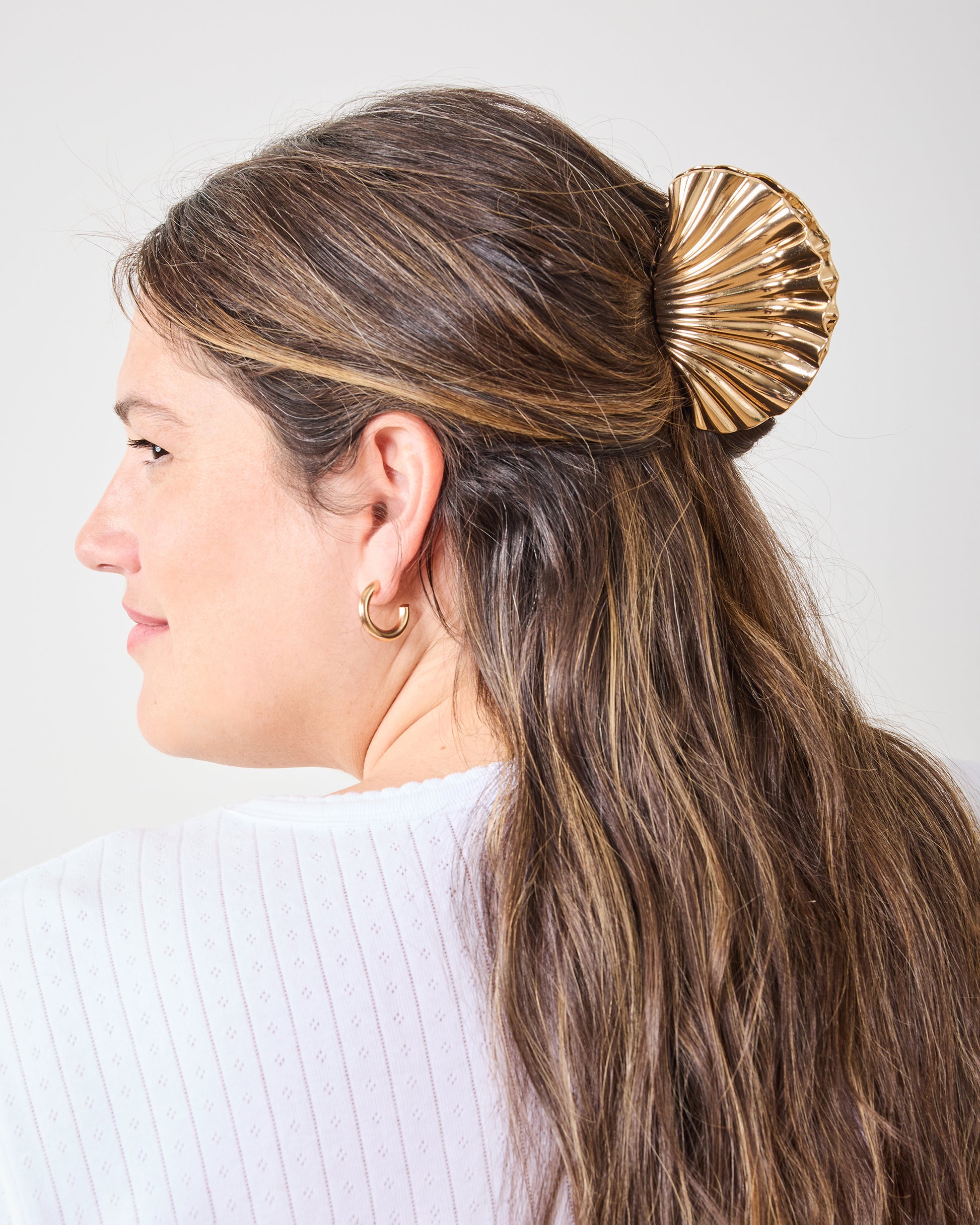 Gold Shell - Claw Clip - Oceanne - Printfresh