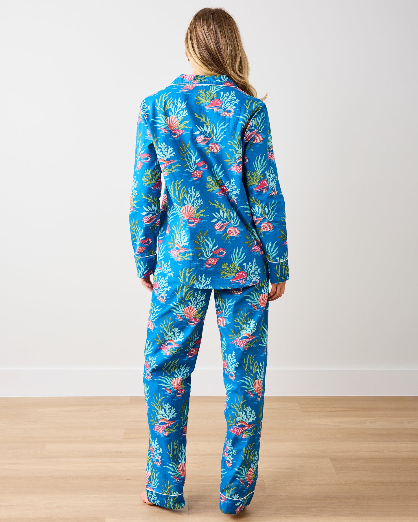 Coral & Conch - Long PJ Set - Ocean Breeze - Printfresh