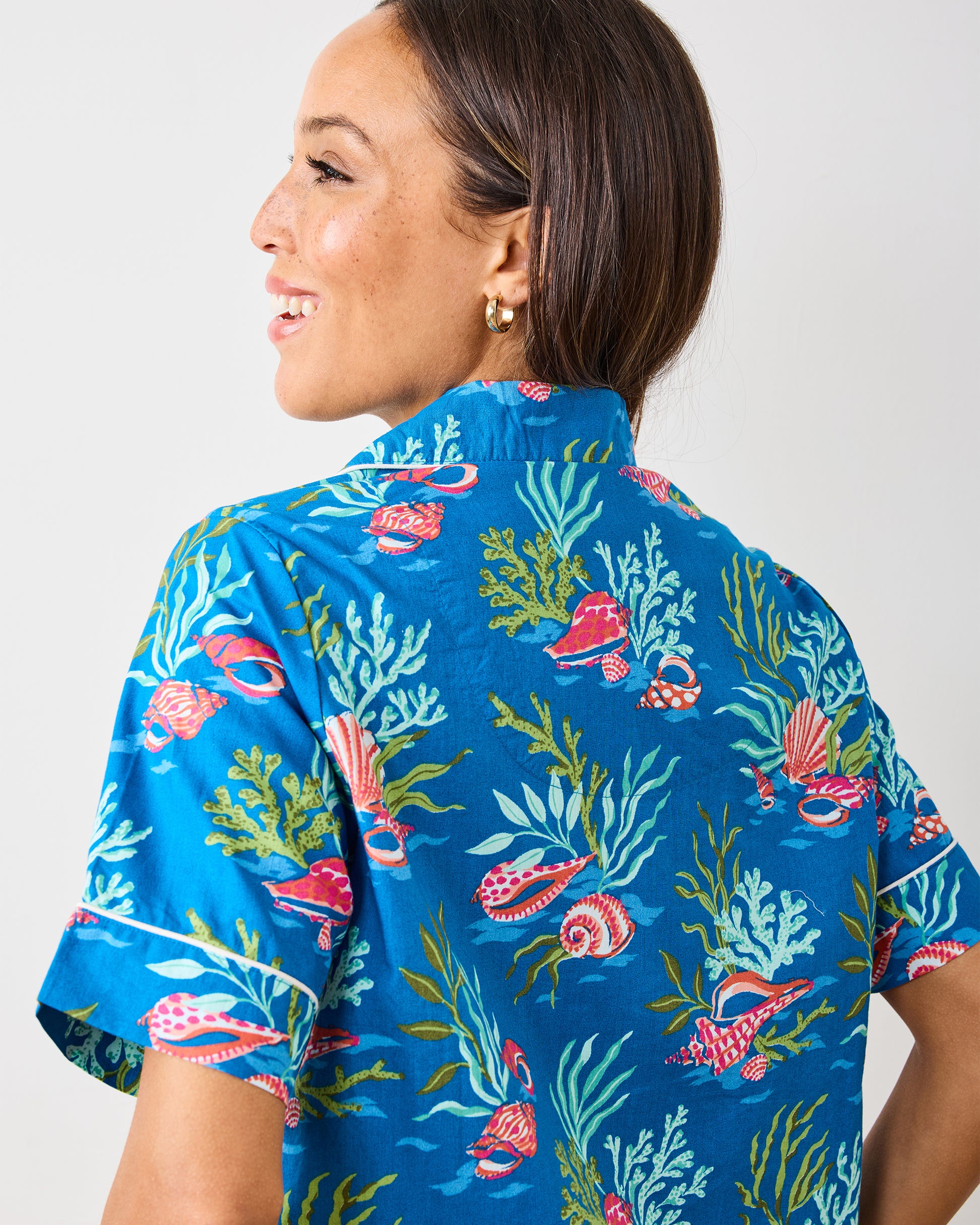 Coral & Conch - Short PJ Set - Ocean Breeze - Printfresh