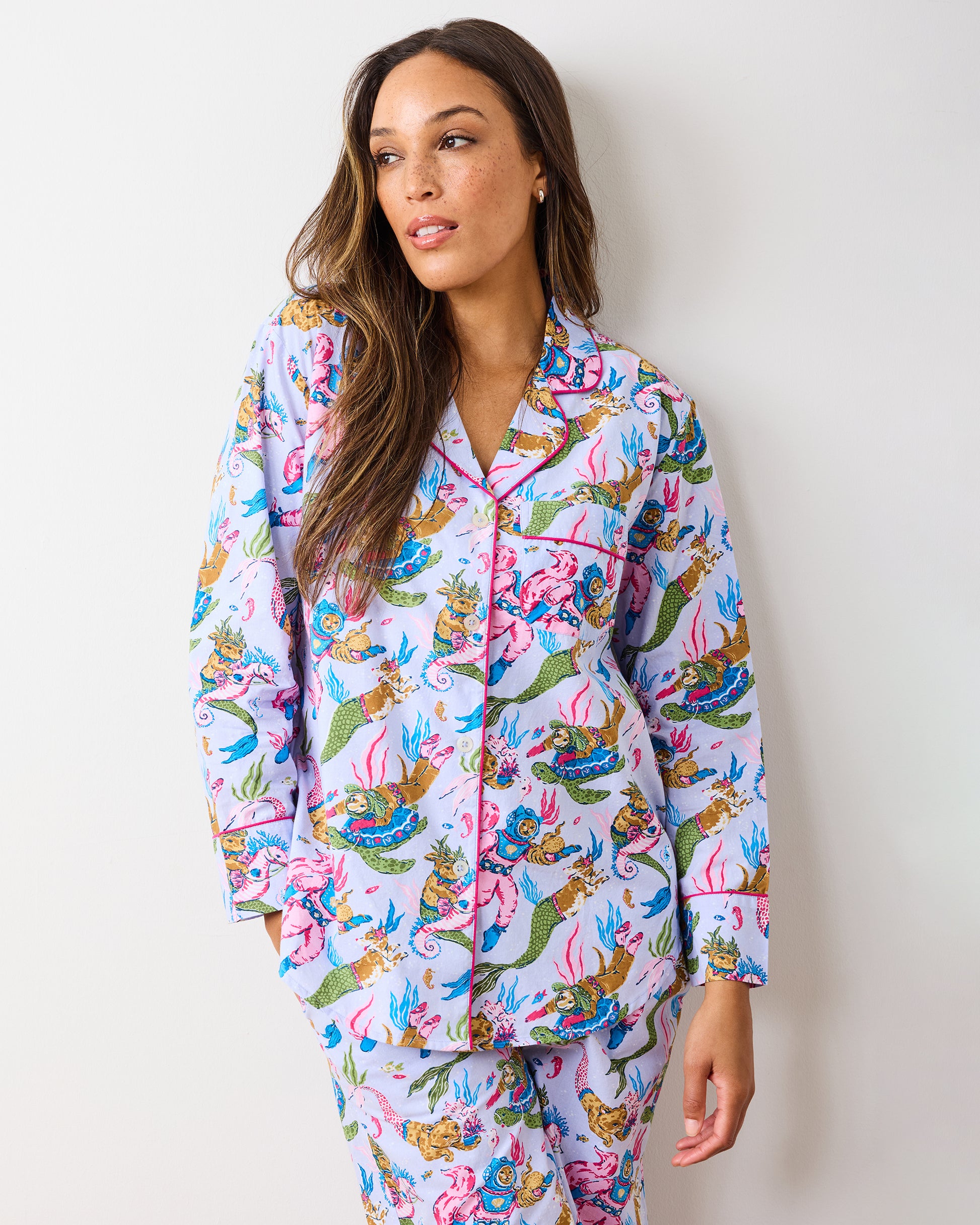 Deep Sea Divers - Long PJ Set - Lavender Sorbet - Printfresh