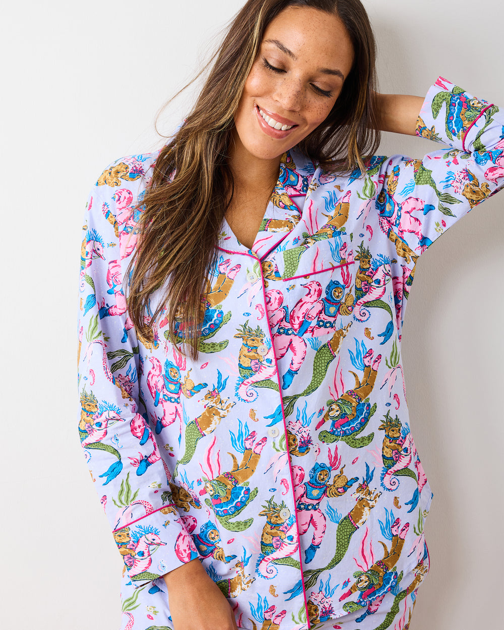 Deep Sea Divers - Long PJ Set - Lavender Sorbet - Printfresh
