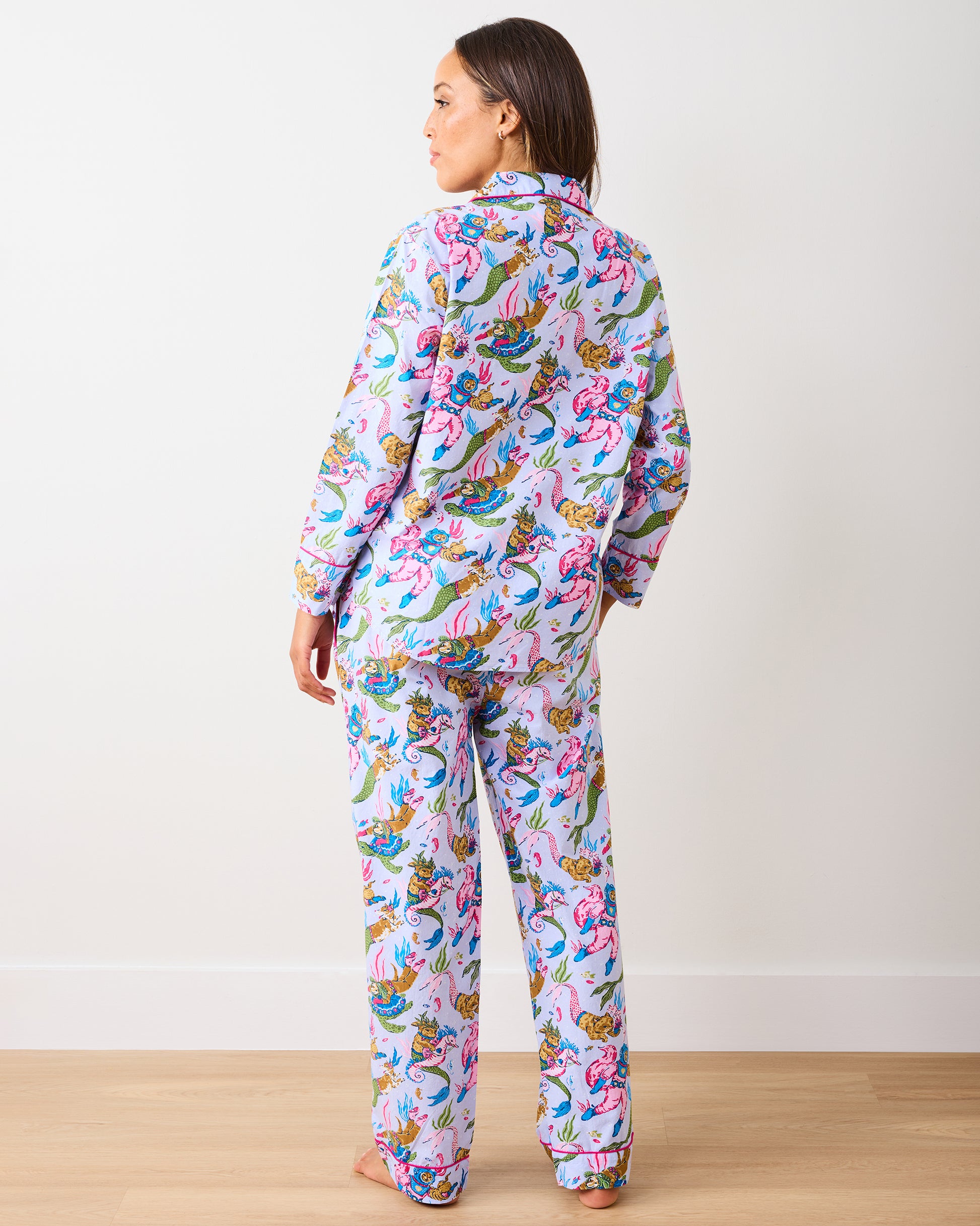 Deep Sea Divers - Long PJ Set - Lavender Sorbet - Printfresh