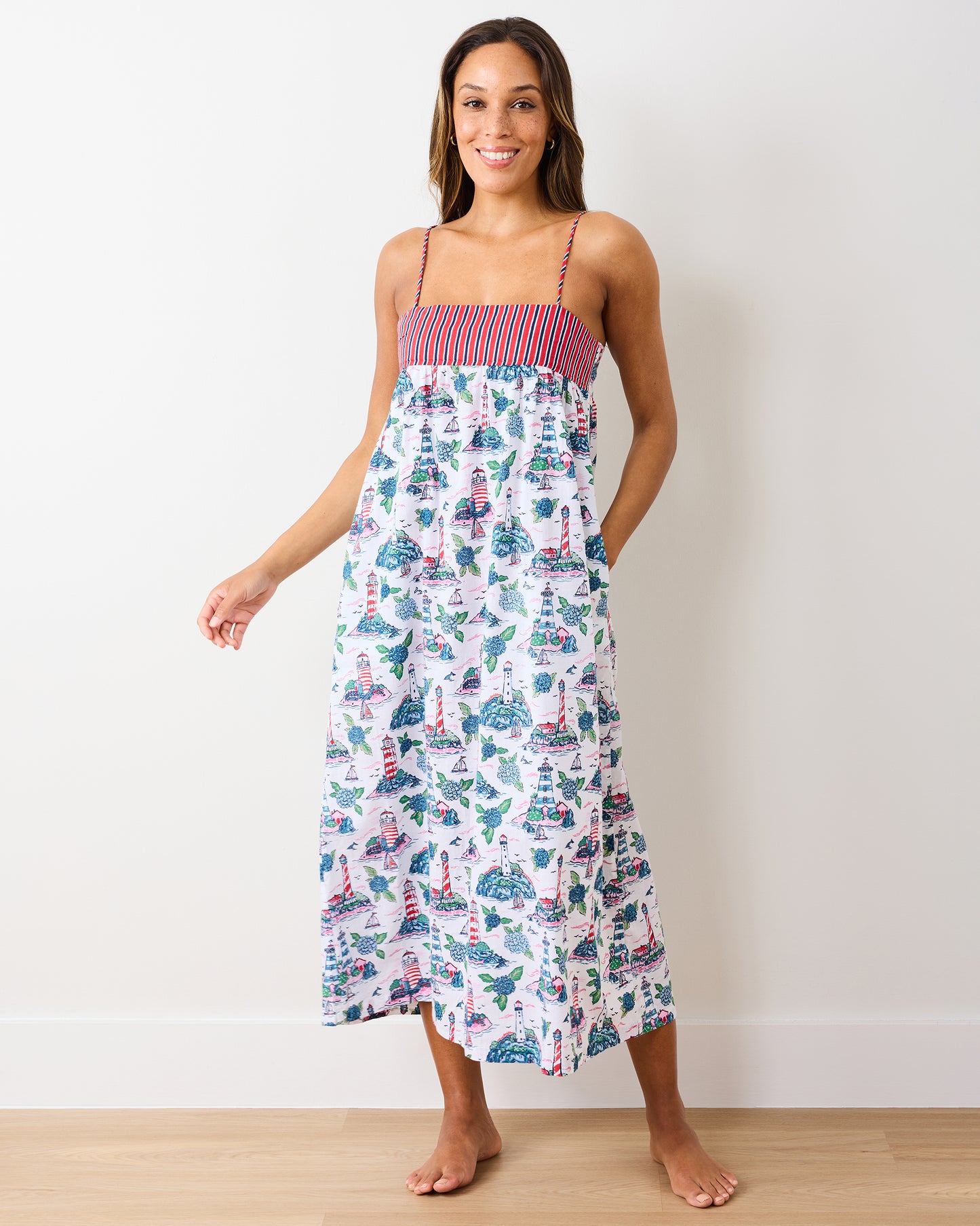 Lighthouse Keeper - Daydream Nightgown - Cloud - Printfresh
