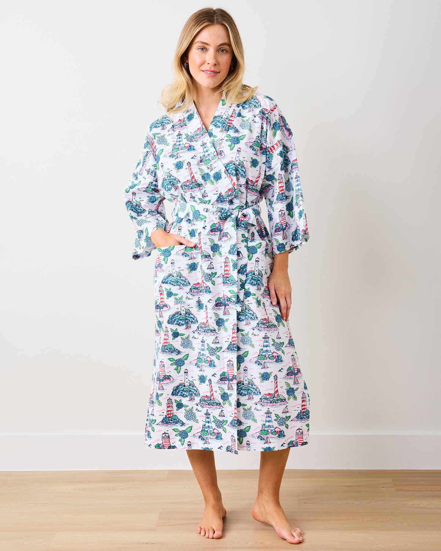 Lighthouse Keeper - Robe - Cloud - Printfresh
