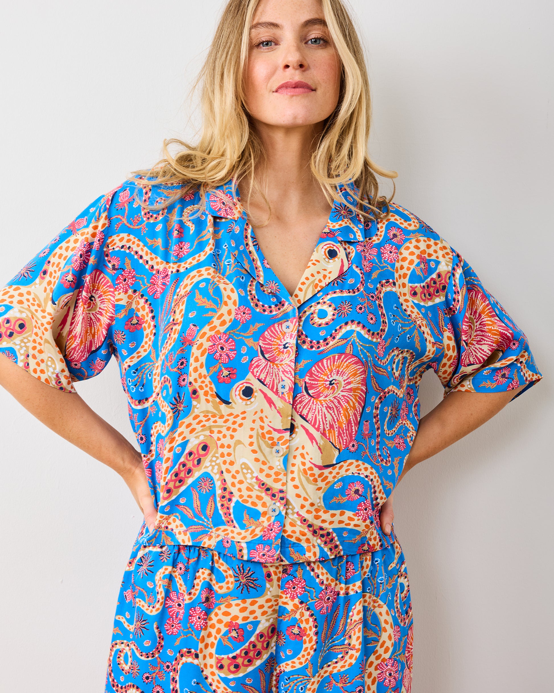 Octopus Isle - Petite Eco Satin Wildest Dreams Set - Ocean Eyes - Printfresh