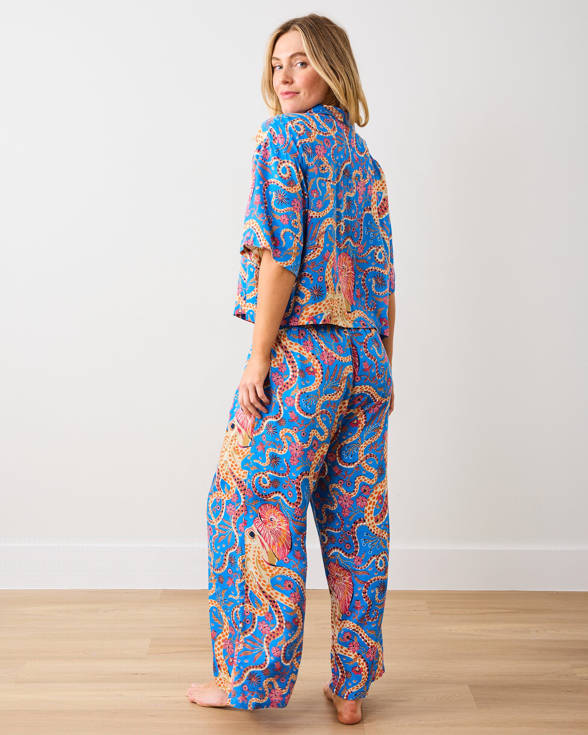 Octopus Isle - Petite Eco Satin Wildest Dreams Set - Ocean Eyes - Printfresh