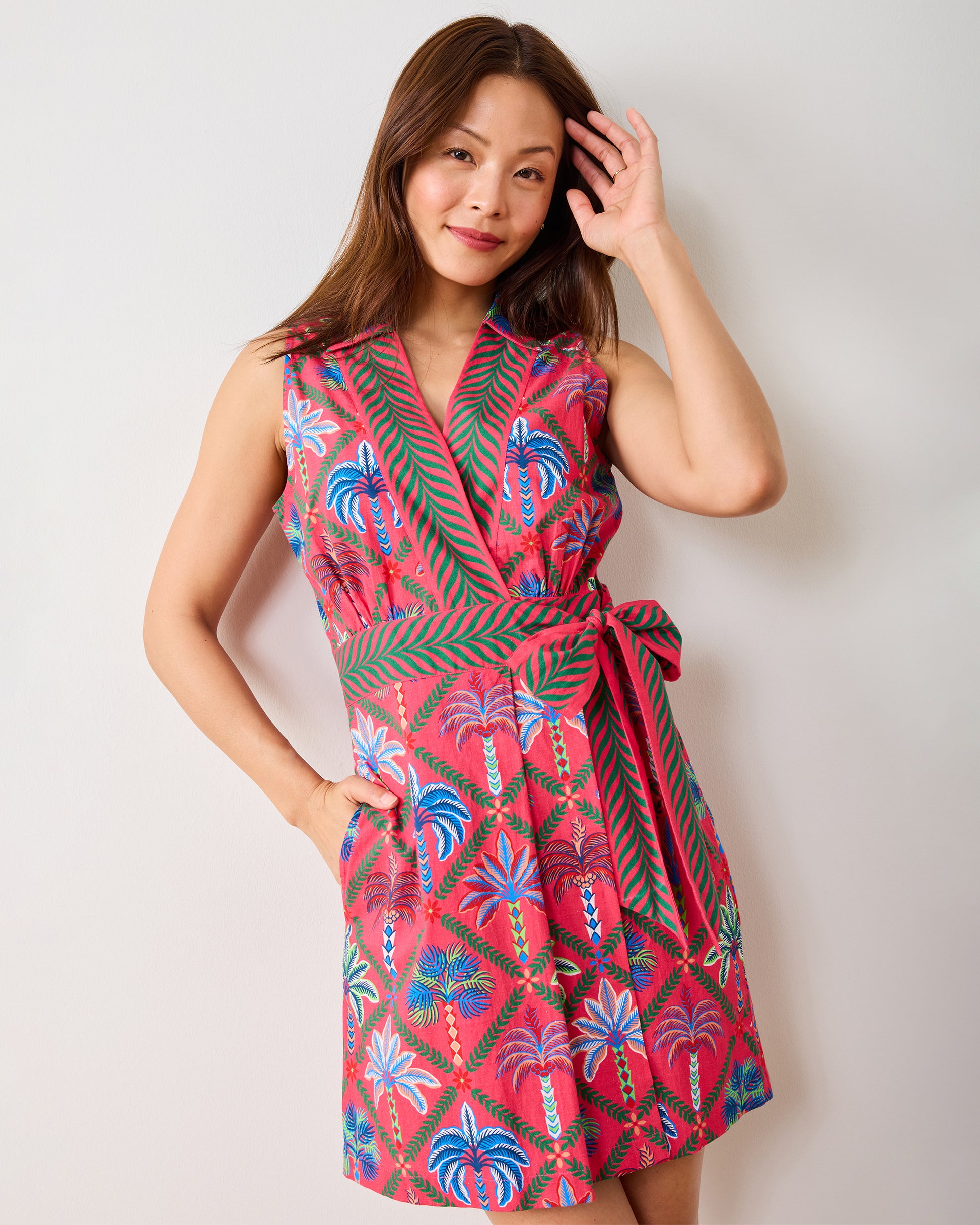 Palm Tree Paradise - Lucia Dress - Cocktail Umbrella - Printfresh