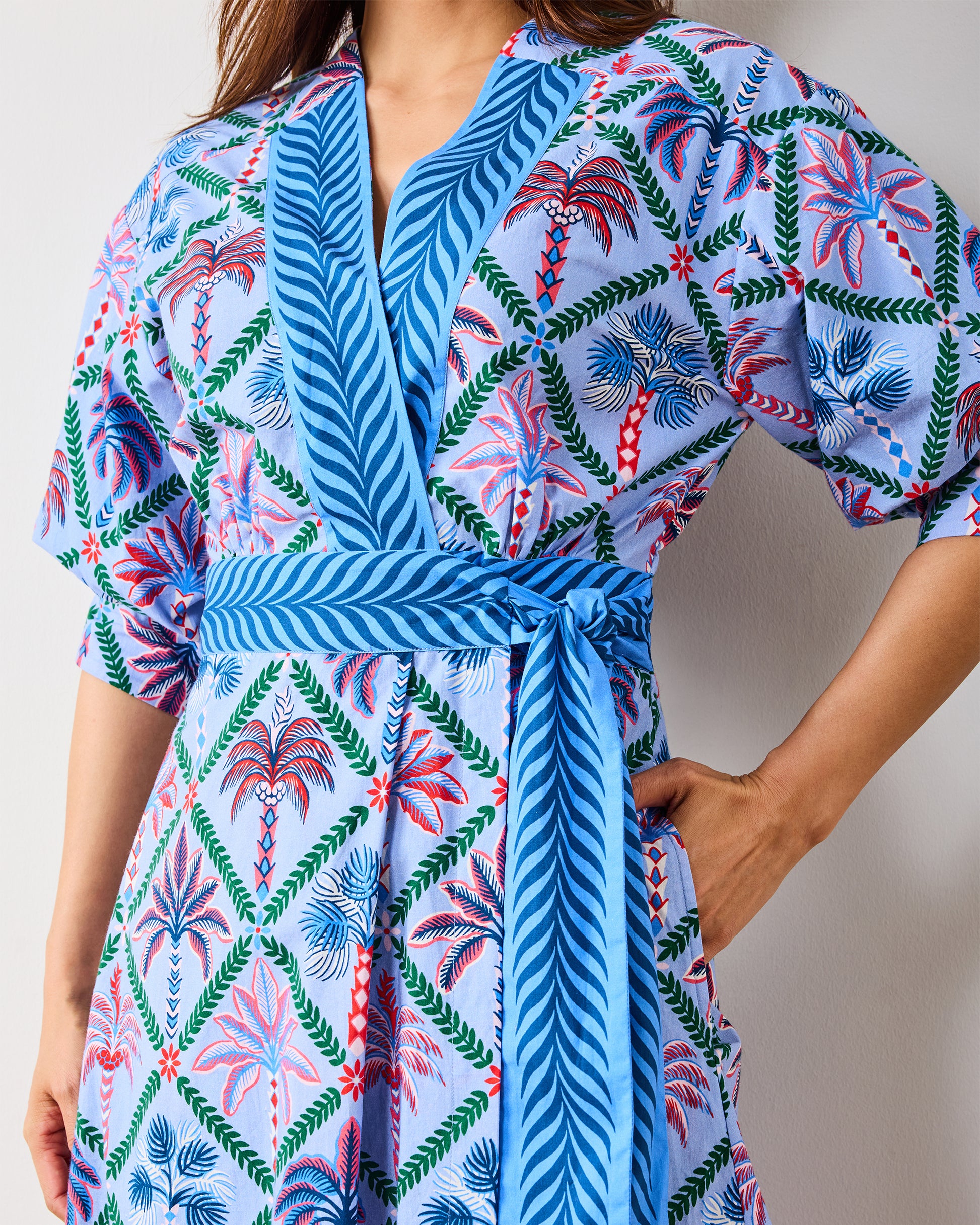 Palm Tree Paradise - Gabriela Dress - Lilac Escape - Printfresh
