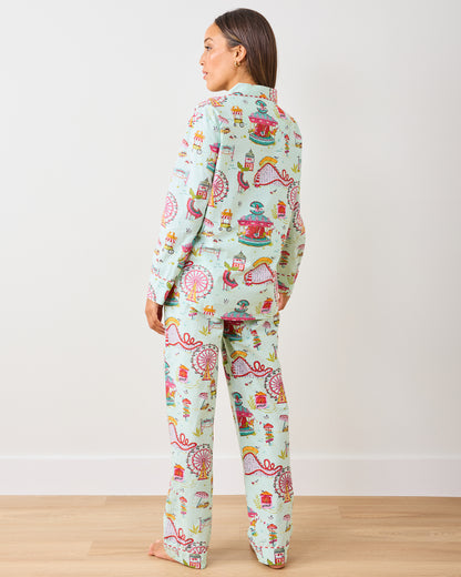 Seaside Rides - Long PJ Set - Mint Taffy - Printfresh