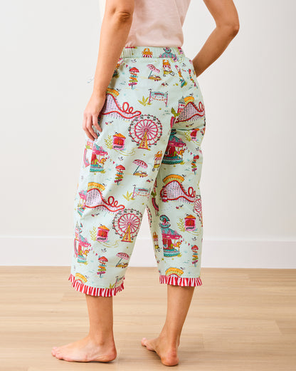 Seaside Rides - Ruffled Cropped Pants & Friday Tank - Multi - Printfresh