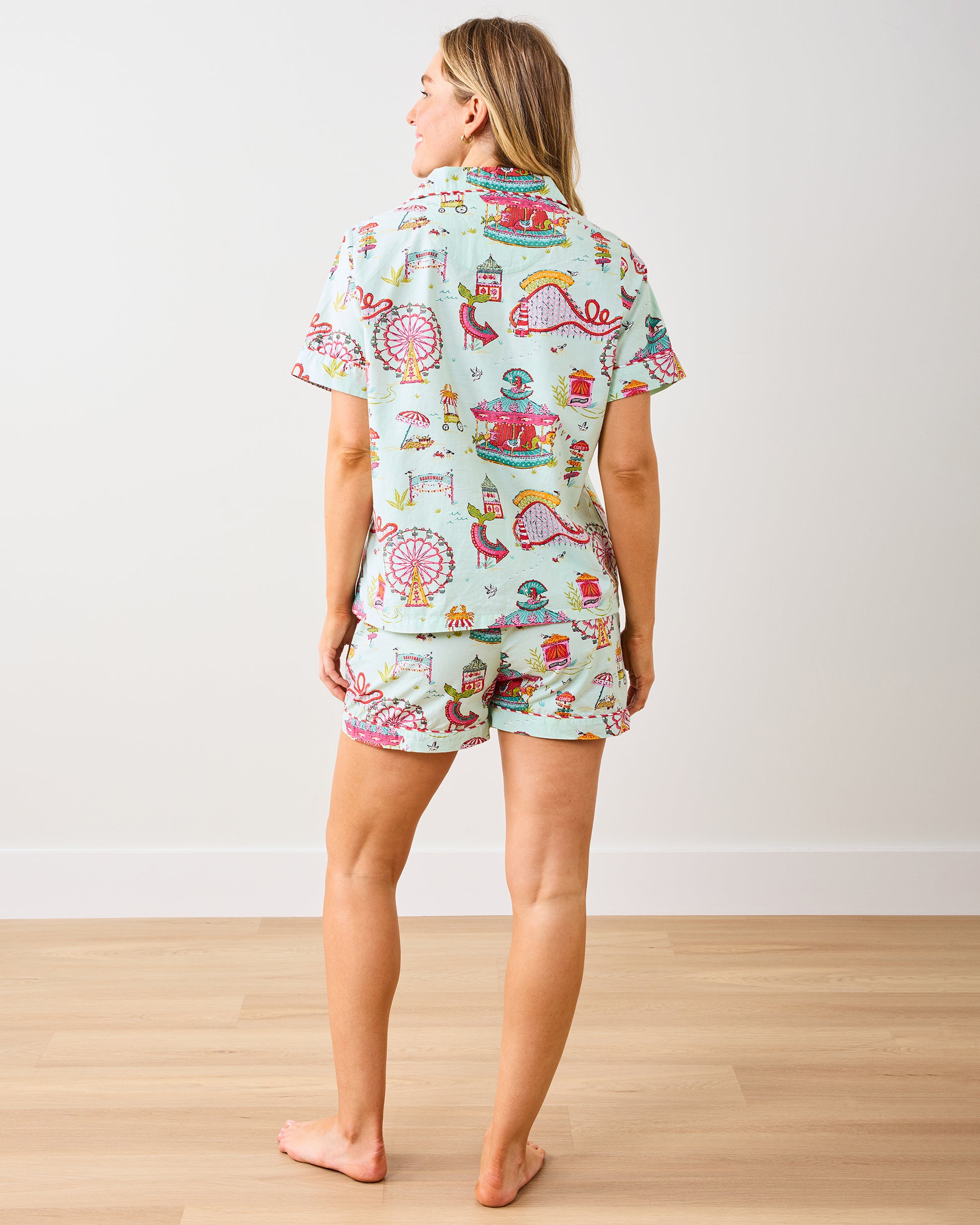 Seaside Rides - Short PJ Set - Mint Taffy - Printfresh
