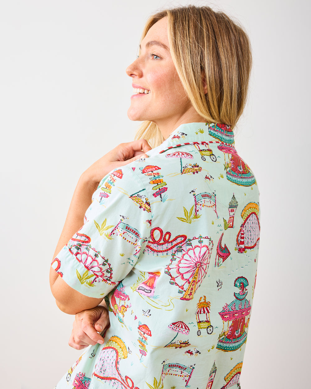 Seaside Rides - Short PJ Set - Mint Taffy - Printfresh