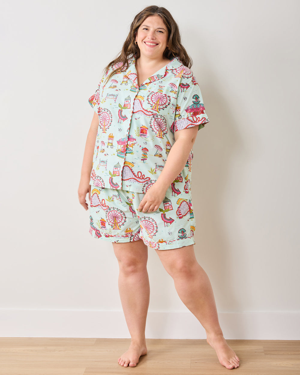 Seaside Rides - Short PJ Set - Mint Taffy - Printfresh