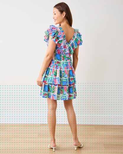 Stained Glass Sea - Evening Out Dress - Cloud - Printfresh
