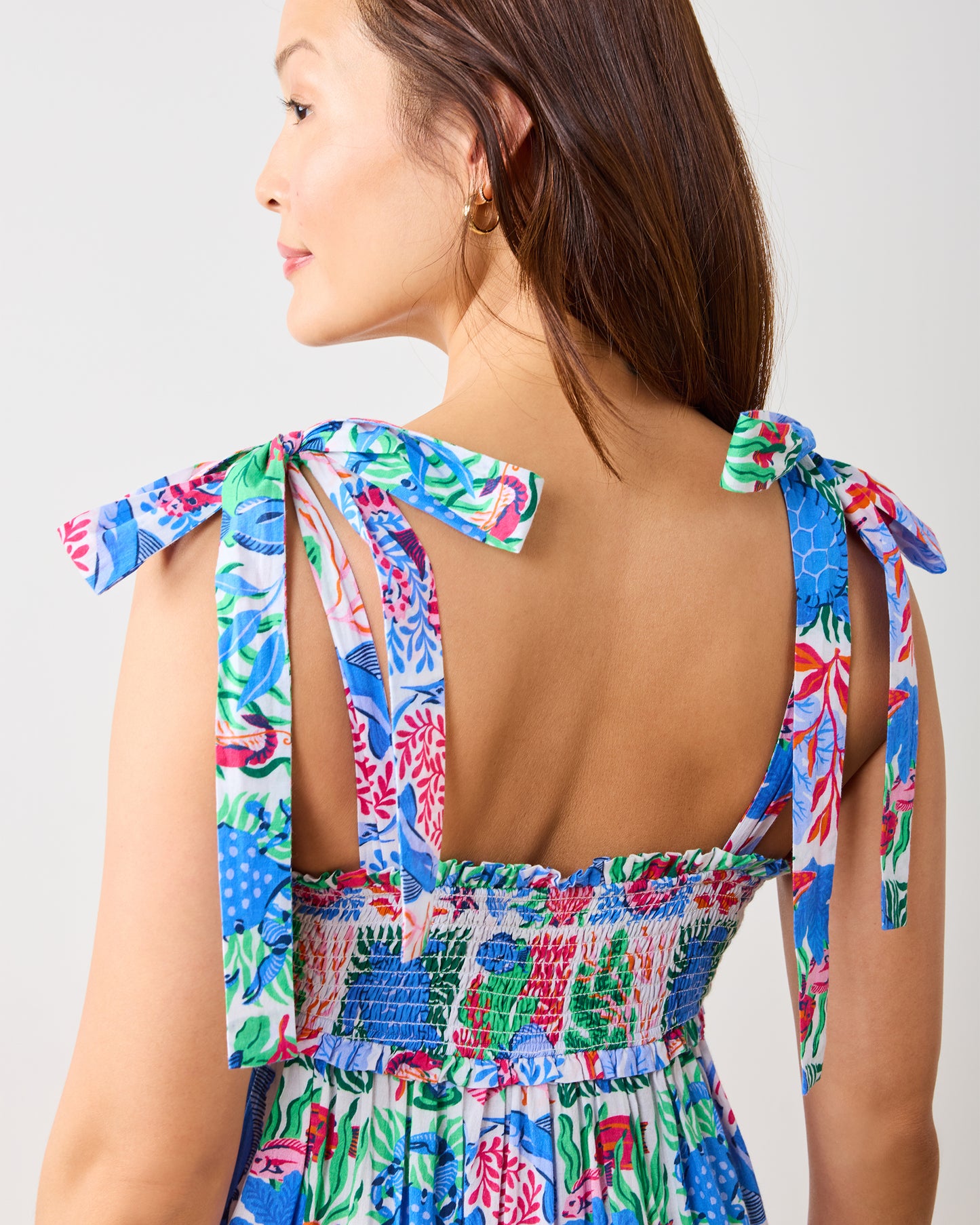 Stained Glass Sea - Siren Dress - Cloud - Printfresh