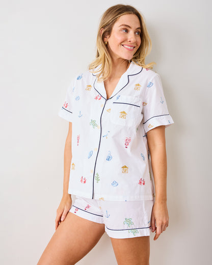Summer Essentials - Short PJ Set - Cloud - Printfresh
