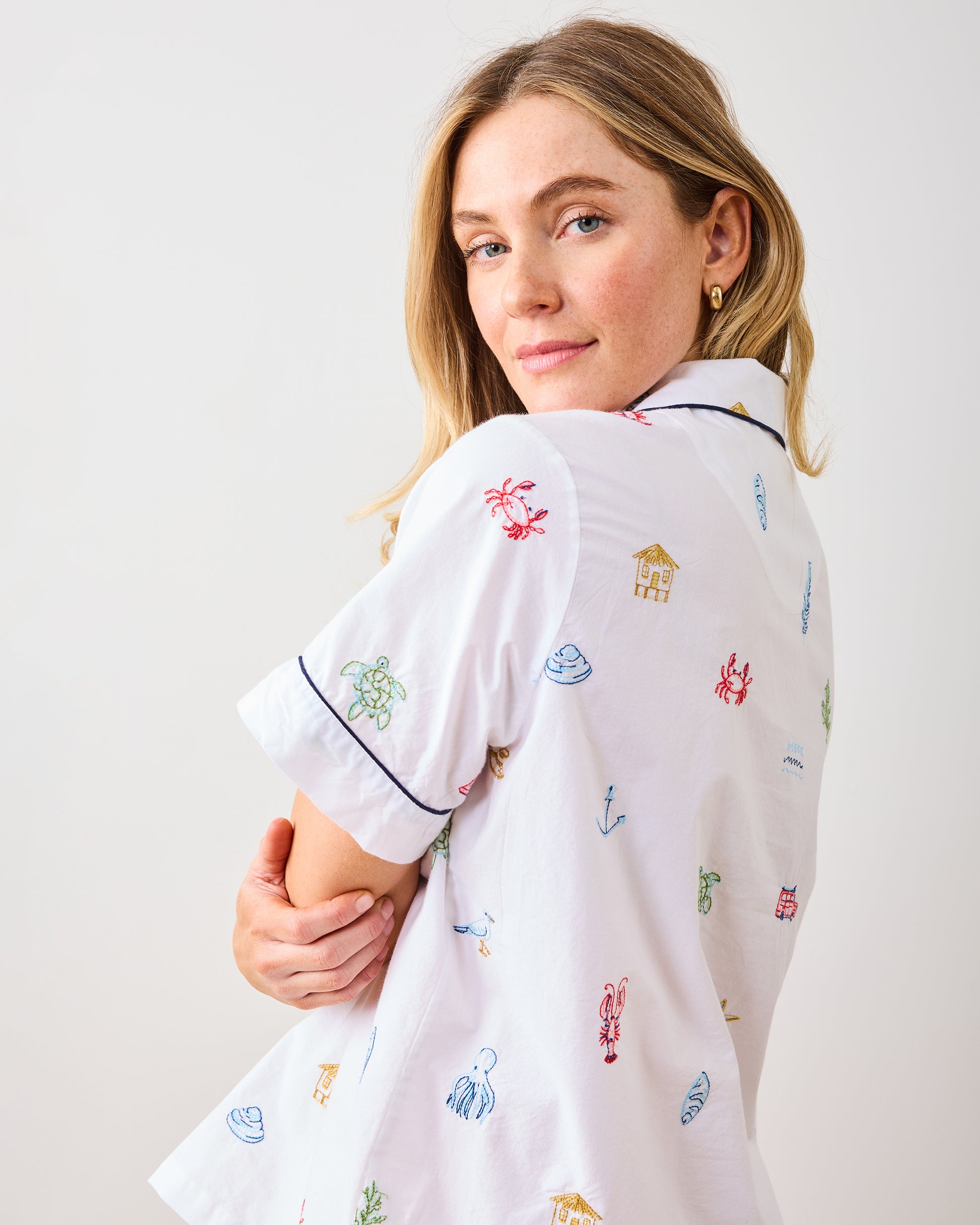 Summer Essentials - Short PJ Set - Cloud - Printfresh