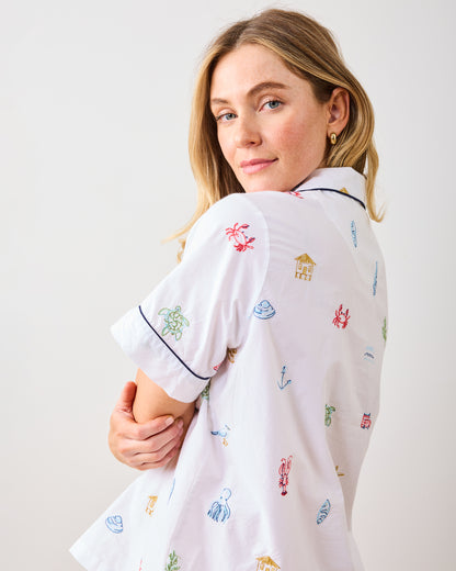 Summer Essentials - Short PJ Set - Cloud - Printfresh