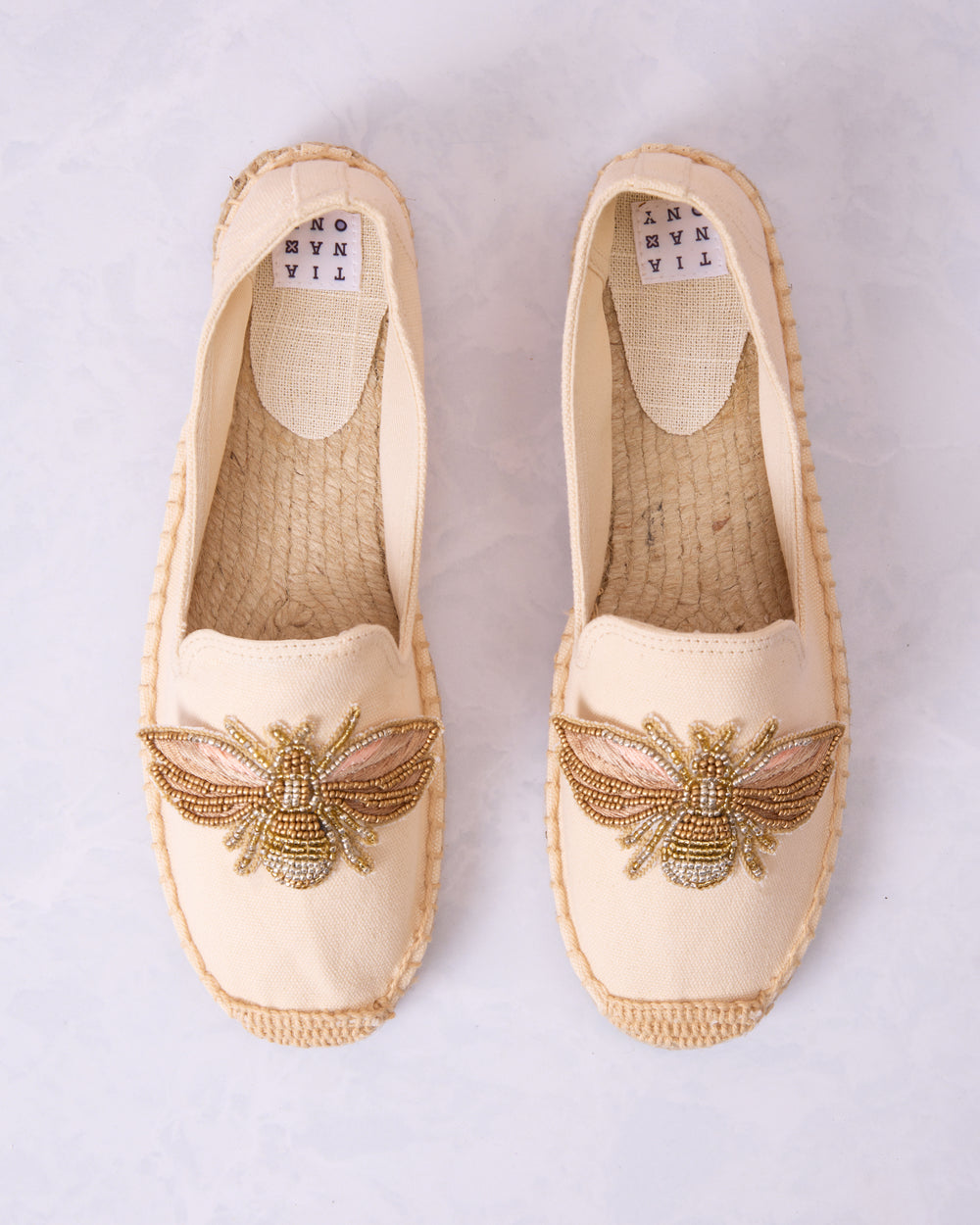 Cream - Bee Espadrilles - Tiana Designs - Printfresh