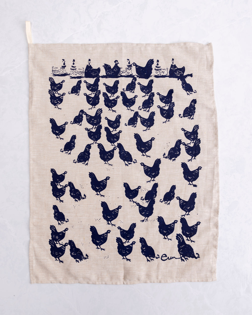 Blue Hens - Tea Towel - Erin Flett - Printfresh