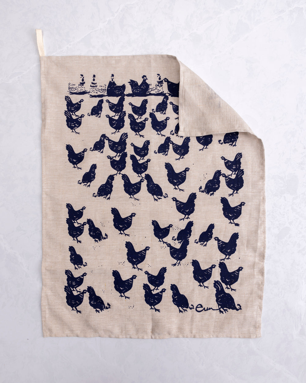 Blue Hens - Tea Towel - Erin Flett - Printfresh