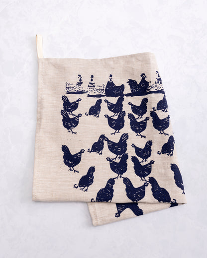 Blue Hens - Tea Towel - Erin Flett - Printfresh