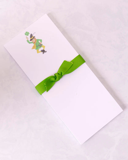 Green - St. Patrick's Day Leprechaun Skinnie Notepad- Donovan Designs - Printfresh
