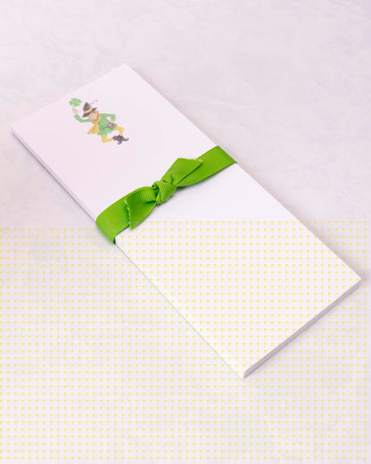 Green - St. Patrick's Day Leprechaun Skinnie Notepad- Donovan Designs - Printfresh