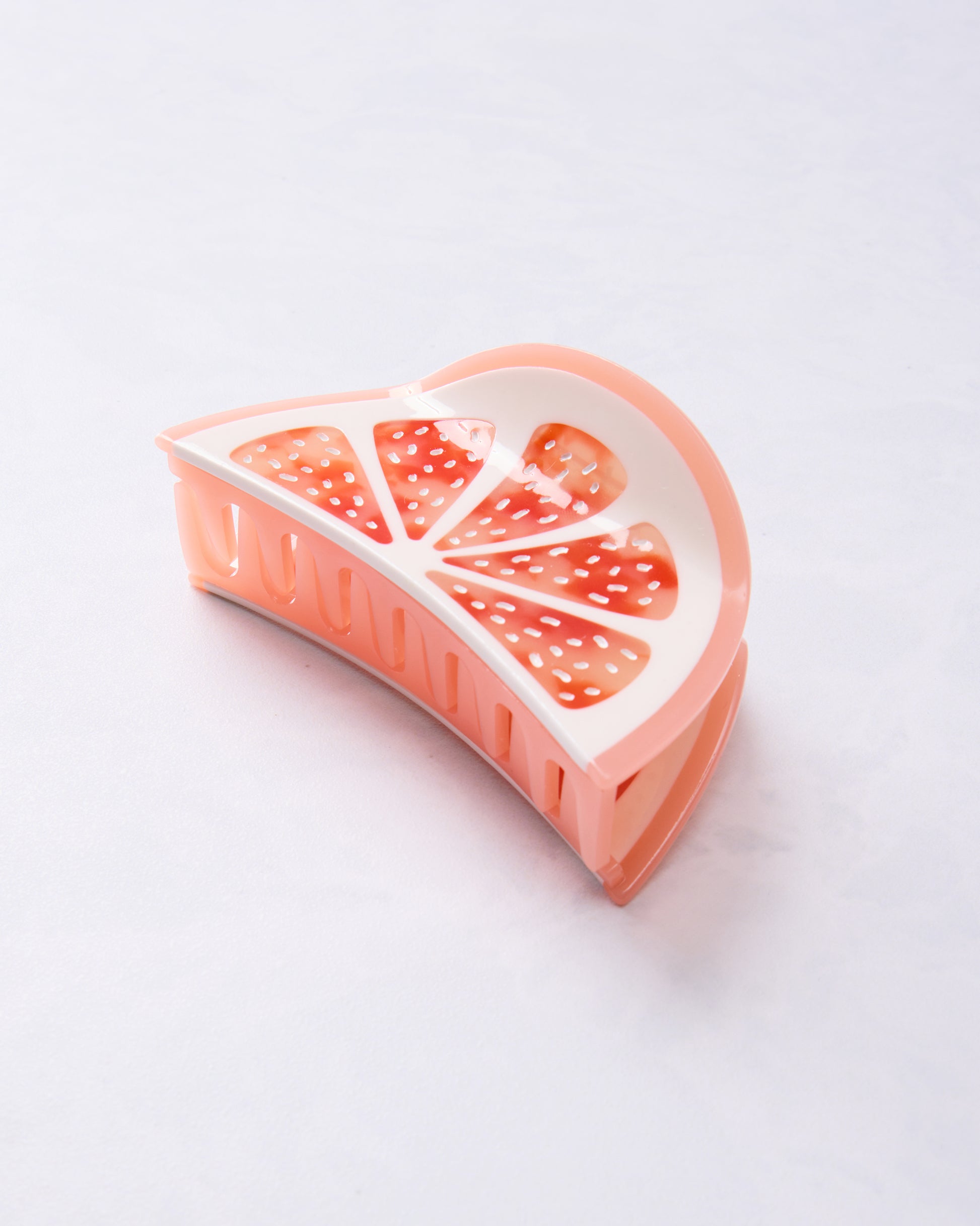 Pink Grapefruit - Hand-Painted Claw Hair Clip - Jenny Lemons - Printfresh