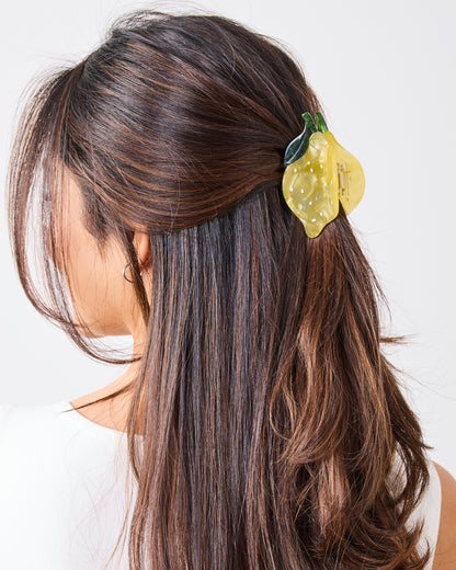 Lemon Slice - Hand-Painted Claw Hair Clip - Jenny Lemons - Printfresh
